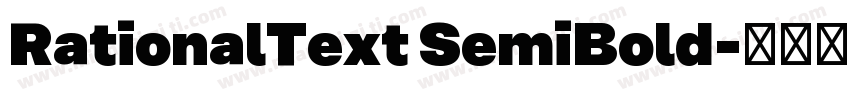 RationalText SemiBold字体转换